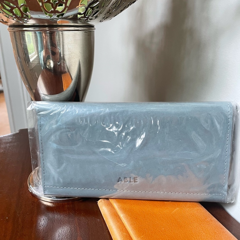 ABLE Debre Deluxe Wallet : Ice Blue/Denim Blue